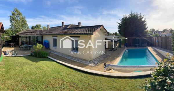 Maison plain-pied 6 pièces + piscine