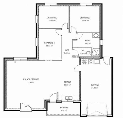 Maison 3 chambres de plain-pied - Quartier Bois Soleil - Challans