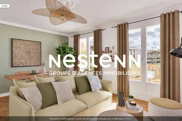 Grand Appartement T5 4 chambres à rénover en dernier étage avec Balcon Cave et Garage Glycines Picasso - 69500 BRON