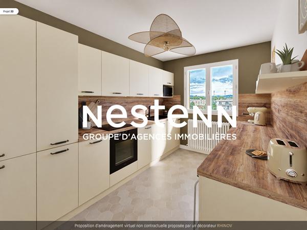 Grand Appartement T5 4 chambres à rénover en dernier étage avec Balcon Cave et Garage Glycines Picasso - 69500 BRON