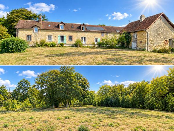 Dans le perche, longère de 5 chambres sur 5 hectares sans voisin.