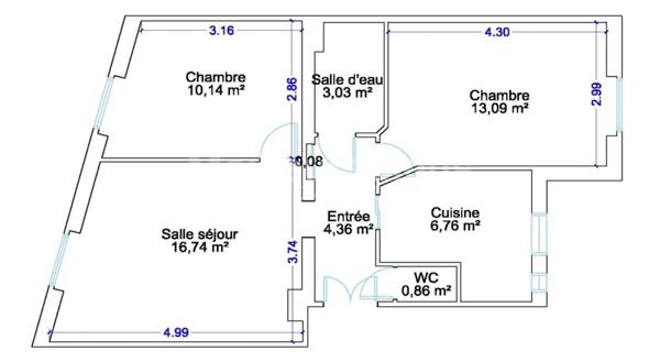 Saint-Mandé - À VENDRE - Très beau 3 Pièces de 55 m²
