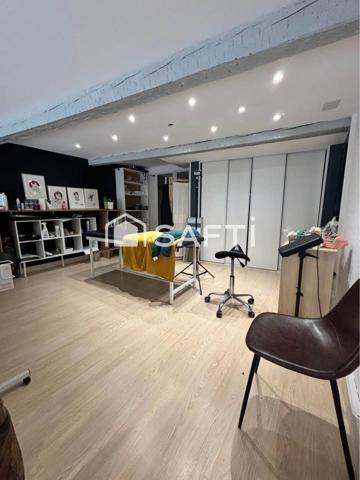 Local commercial 56m² avec vitrine, climatisé