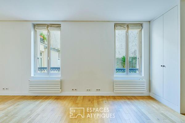 Ancienne boutique réhabilitée en appartement au coeur de Montmartre