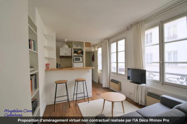 Proximité Place des Vosges - Studio lumineux au calme – Cour pavée