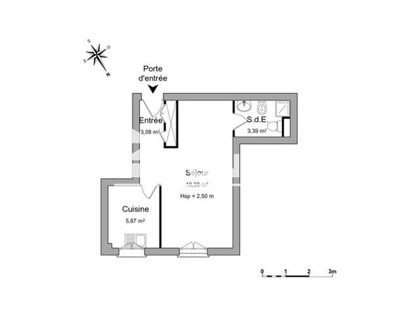 Location Studio 31.7 m² - 21 AVENUE DE TOURNAMY Mougins 06250