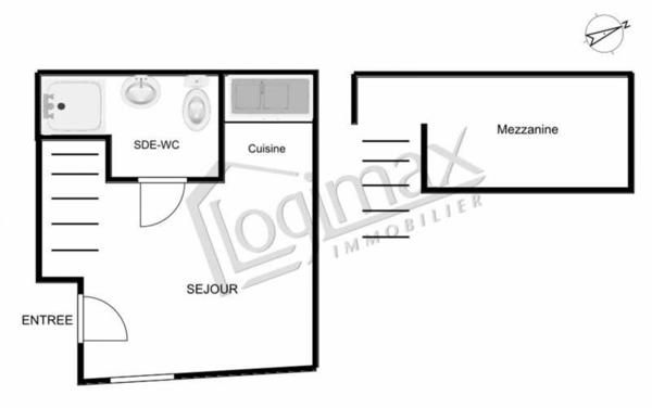 Location appartement La rochelle Centre ville, 15m² 1 pièce 527