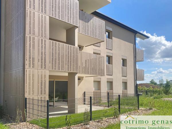 GENAS Appartement 3P 64 m²+terrasse+jardin