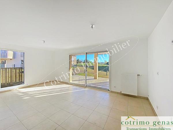 GENAS Appartement 3P 64 m²+terrasse+jardin