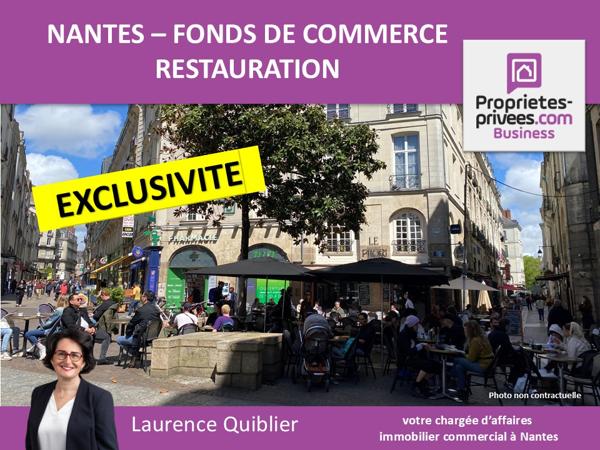 44000 NANTES - FONDS DE COMMERCE RESTAURATION - QUARTIER DECRE