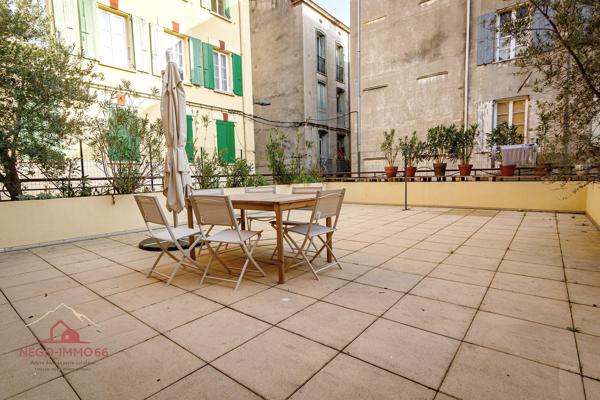 Bel appartement coeur de ville. Maxi terrasse 50M²