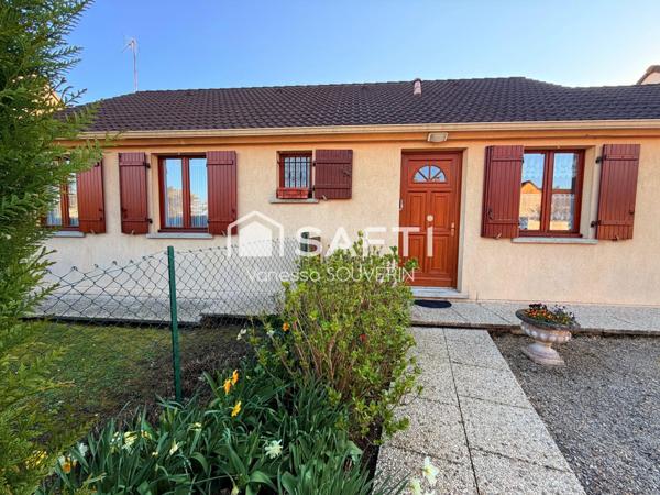 Jolie maison de plain pied avec garage avec jardin