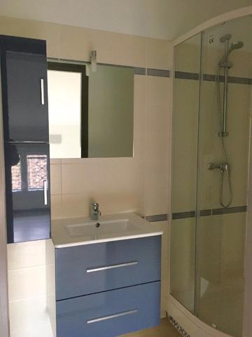 CASTELMORON-SUR-LOT, au dernier étage et sous les toits, agréable T2 d'environ 46,09 m2 au sol. Cet appartement dans un très bon état comprenant une pièce de vie avec coin cuisine équipée, une chambre avec salle d'eau, une entrée et un WC. Double vitrage , Castelmoron sur lot