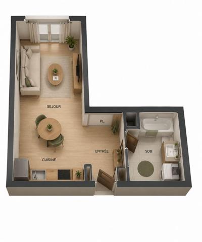 Studio à vendre 34 m² Fontainebleau