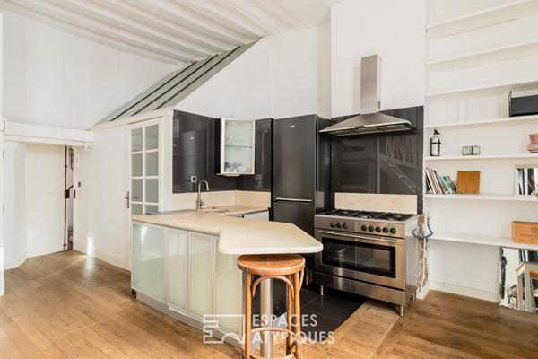 Appartement contemporain avec mezzanine au coeur de la rue du bac