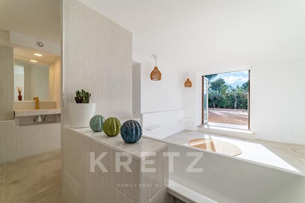 Maison rénovée à 5 mn du centre ville d’Aix-en-Provence, au cœur du très prisé site des Pinchinats