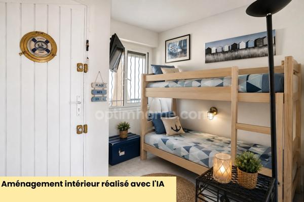 LA GRANDE-MOTTE (34280) – STUDIO CABINE AVEC COIN NUIT – 31,59 M² – BALCON – VUE MER & PORT – EXPOSITION SUD – ASCENSEUR