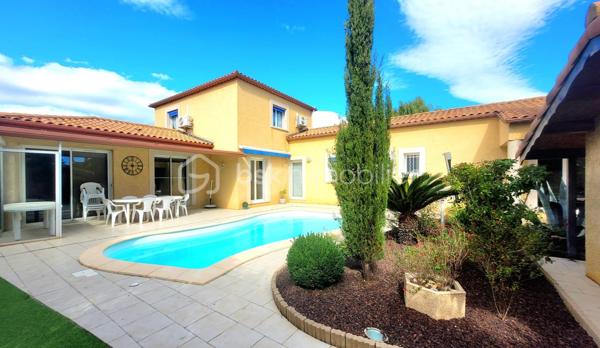 Découvrez cette magnifique maison individuelle d'environ 143 m² sur une parcelle de 720 m² située à Mèze, commune recherchée du Bassin
de Thau. Nichée dans un cadre paisible, cette propriété sans mitoyenneté offre un mode de vie charmant et relaxant grâce à son espace, son
confort et sa sérénité.
Cette maison se distingue par ses espaces généreux et aérés.
Au RDC, on découvre une spacieuse et accueillante pièce de vie, séjour, salle à manger, cuisine semi ouverte et arrière cuisine, une véranda,
deux chambres, une salle de bain et un toilette indépendant.
Au niveau supérieur, on profite de deux chambres et d'une salle d'eau.
La salon, la salle à manger, la véranda et une chambre s'ouvre sur la terrasse et la piscine, l'orientation optimale de la maison assure un
apport en lumière naturelle tout au long de la journée, créant une ambiance douce et agréable.
L' extérieur sans aucun vis à vis est un véritable atout avec une piscine accueillante et plusieurs terrasses idéales pour profiter des beaux
jours. De plus, la verdure et les jardins paysagers vous garantissent un bien être incomparable.
Une pergola, un pool house, un garage et deux stationnement complète parfaitement cette propriété.
Aucun travaux à prévoir, la maison est parfaitement entretenue.
Nombreuses prestations de qualité: climatisation réversible, géothermie, store banne, volets électriques, variateurs de lumière, forage,
arrosage automatique, éclairages de jardin, piscine à électrolyse, douche extérieur, garage, stationnement ...
Ne manquez pas cette opportunité, n'hésitez pas à me contacter pour plus d'information.