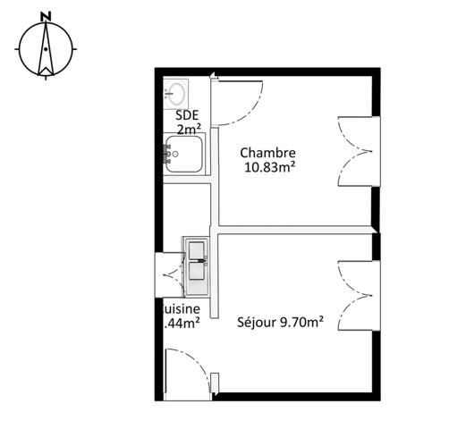 Versailles (78000) VERSAILLES PORCHEFONTAINE Appartement 2 pièces 28m2 env