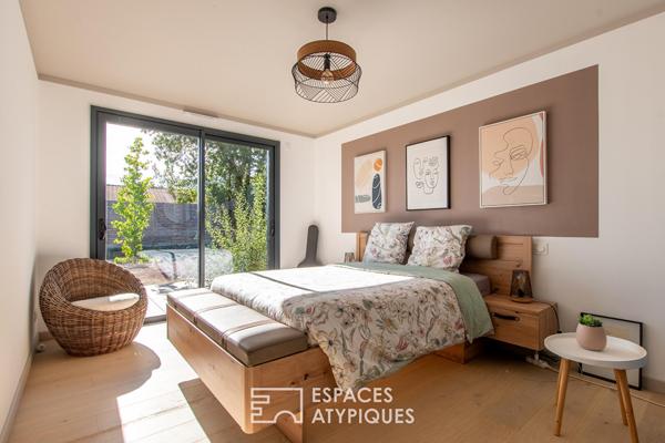 Maison contemporaine avec vue sur la campagne