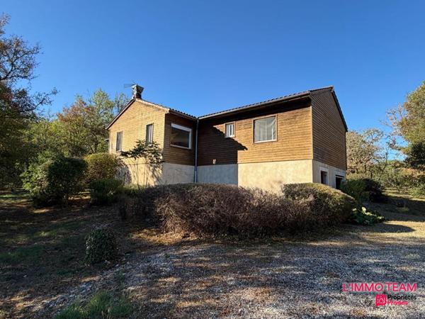VERS - Maison bois avec sous-sol, sur 5000m² de terrain