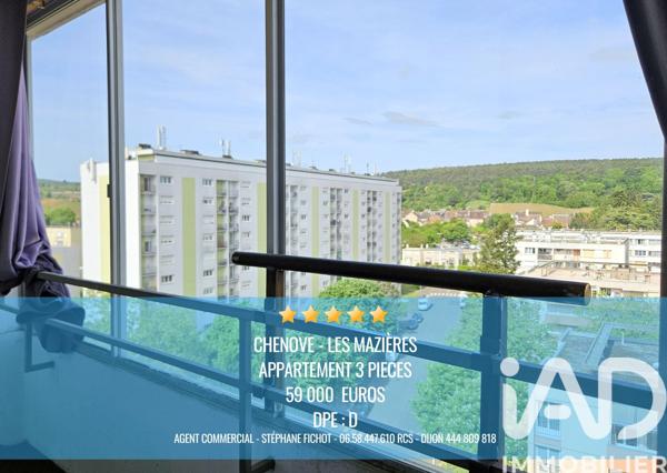 Appartement à vendre 3 pièces 65,54 m² Chenôve