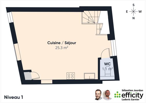 Maison
         3 pièces
        - 83 m² 164 500 € *