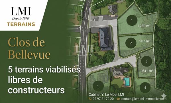 Terrain a batir Pont-Scorff de 794 m²
