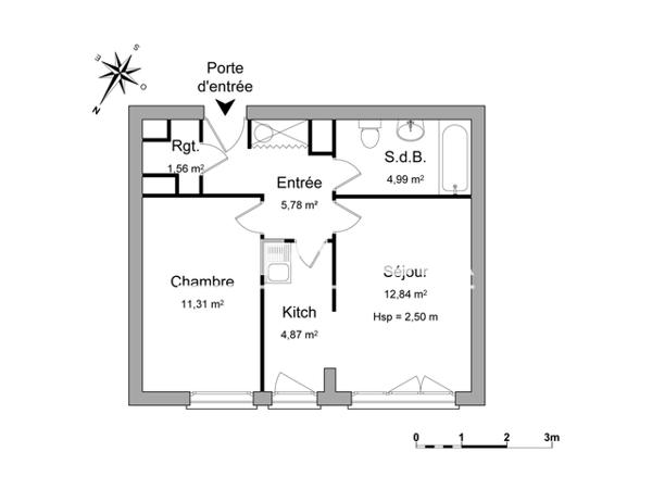 Location Appartement 2 pièces 41.35 m² - 17 RUE DE LA COMMANDERIE Nancy 54000