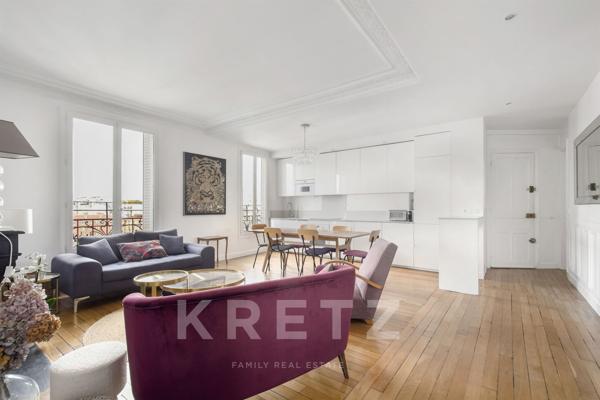 Appartement familial en dernier étage, plein sud