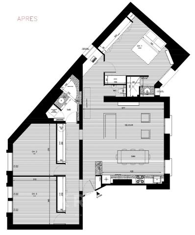 Appartement familial en dernier étage, plein sud