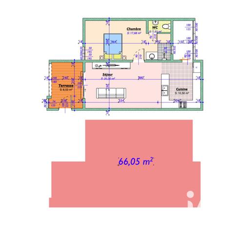 Appartement à vendre 2 pièces 57 m² Sainte-Rose