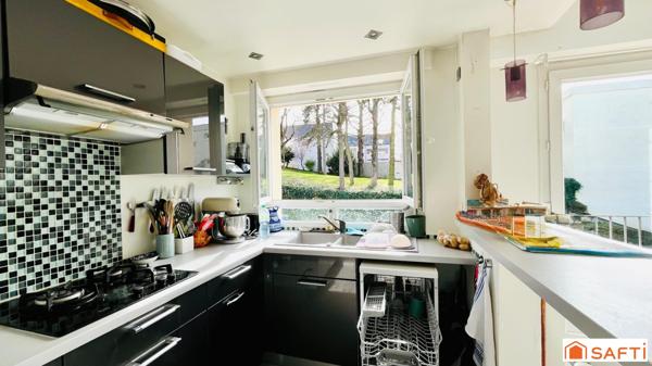 2 pièces lumineux de 38 m2 repensé en grand studio