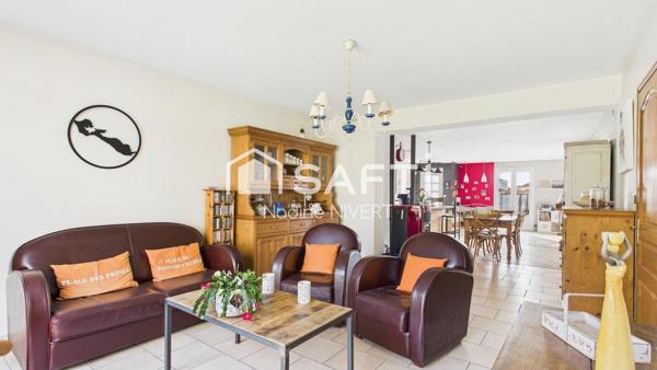 Maison plain-pied 155M2, 5 chambres, Piscine, Terrain 1000M2