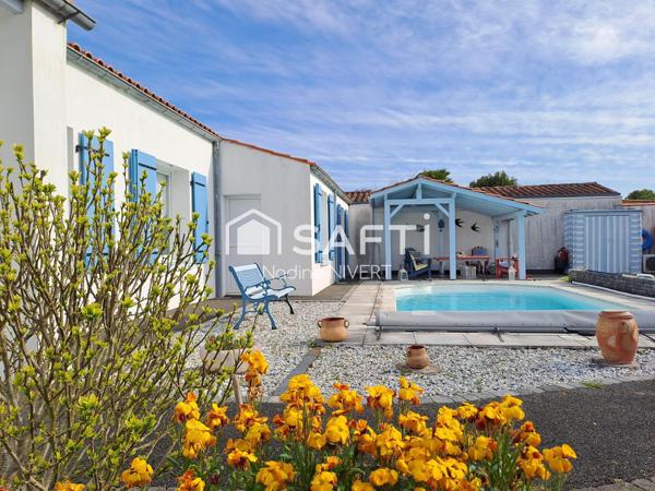 Maison plain-pied 155M2, 5 chambres, Piscine, Terrain 1000M2