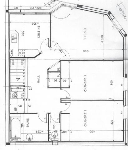 Appartement La Turballe hypercentre avec garage 92.34 m2,  
La turballe 44420