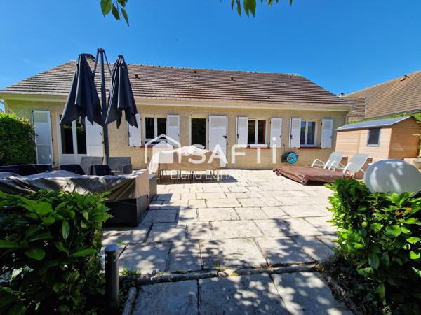Plain-pied familial avec grande terrasse et sous-sol total à Magnanville !