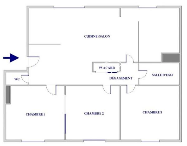 Appartement à vendre 4 pièces de 82 m²