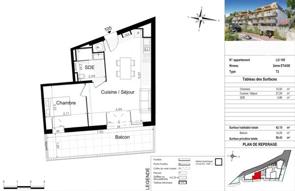 Beausoleil – À pied de Monaco - Appartement 2P avec parking - Résidence neuve