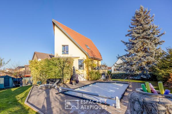 Maison d’architecte rénovée avec piscine au coeur des maraîchers