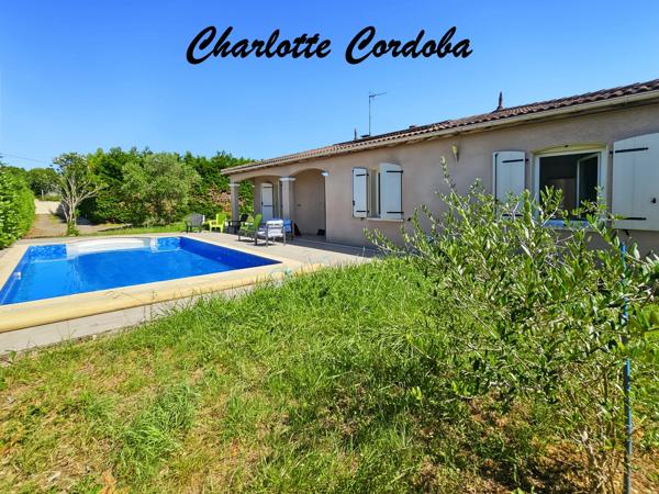 Maison familiale à Lavardac de 110 m² - 4 chambres - Terrasse, piscine et jardin clos