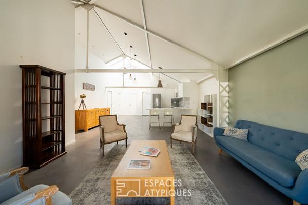 Appartement industriel dans une ancienne usine de machine outils.