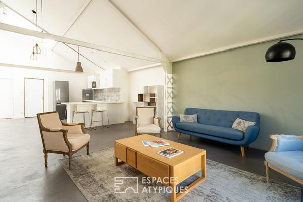 Appartement industriel dans une ancienne usine de machine outils.