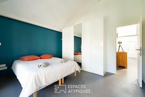 Appartement industriel dans une ancienne usine de machine outils.