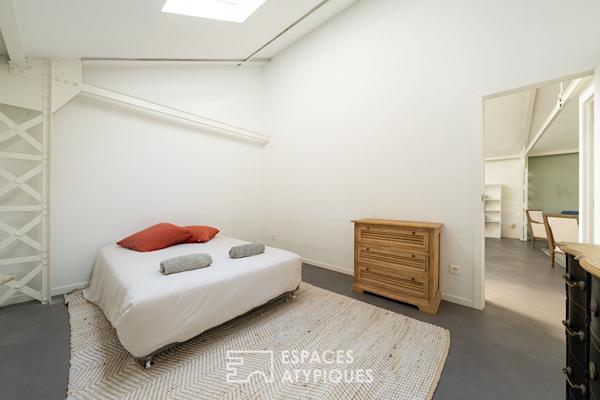 Appartement industriel dans une ancienne usine de machine outils.