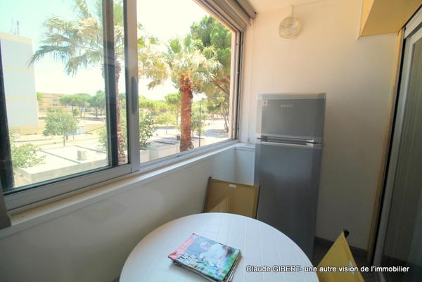 Balaruc-les-Bains (34540) T1 de 20,50 m2 + loggia 3.86 m2 au centre-ville de Balaruc-Les-Bains