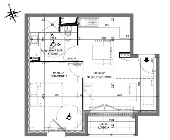 Appartement à vendre 2 pièces 39 m² Melun