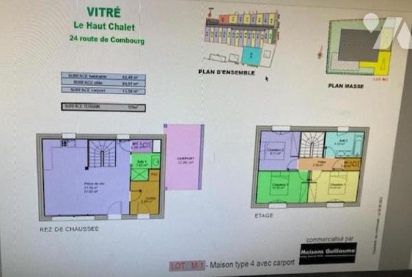 Maison à vendre « LE HAUT CHALET » VITRE 
 - Programme neuf -livraison fin 2025
Plusieurs maiso...