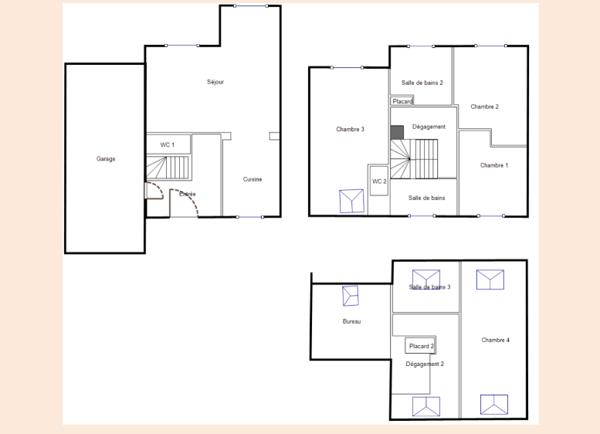 Saclay (91400) *** MAISON FAMILIALE LE VAL D'ALBIAN - ESPACE DE VIE 40m2 - 5 CHAMBRES DONT 4 SUITES PARENTALES - 5 WC - JARDI