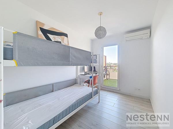 Appartement T3 - 2 Chambres - 66,12 m²- DERNIER ETAGE - 2 balcons - 1 garage box + 1 place ext - Résidence Les Jardins de Montolivet 13013